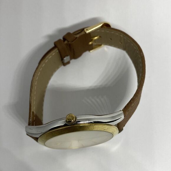 Michael Kors Slim Runway MK-3198 Women's Brown Leather Analog Dial Watch EY110 - Picture 8 of 12